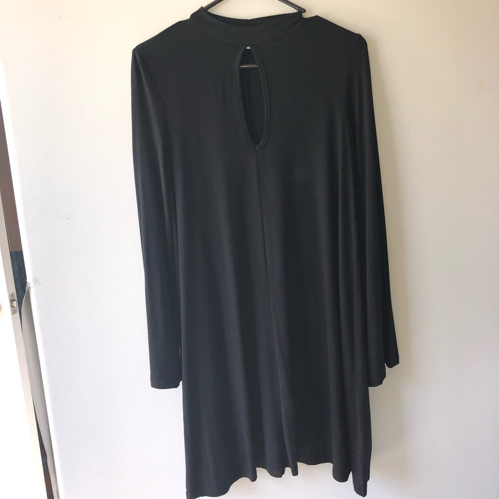 Long sleeve piko dress